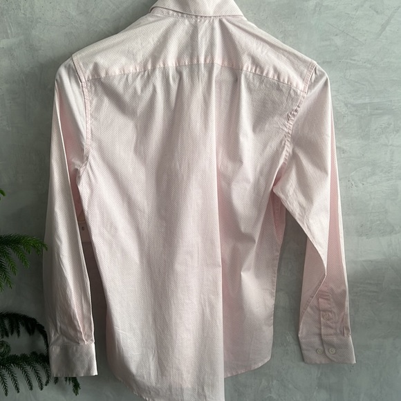 Boys Report Collection Pink Long Sleeve Stretch, Slim Fit, Dress Shirt, Size 14 - Picture 5 of 6
